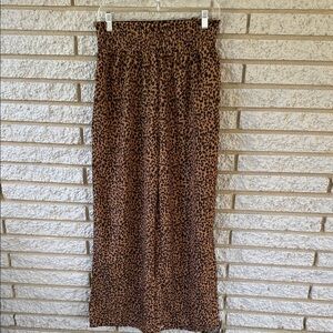 Glam Leopard Print Flare Pants
